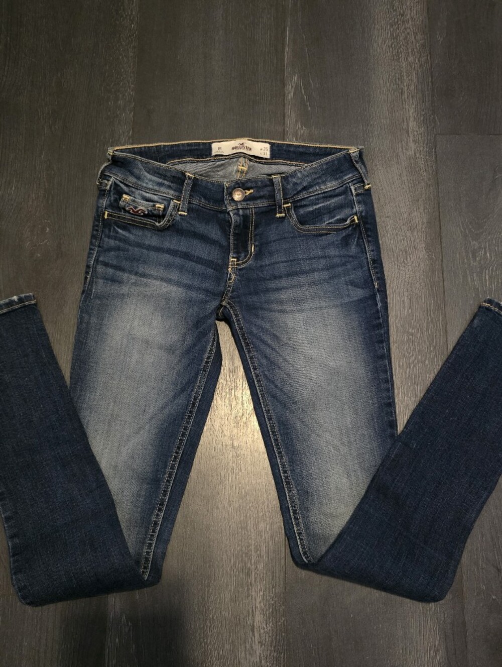 Men's Blue Washed Slim Jeans